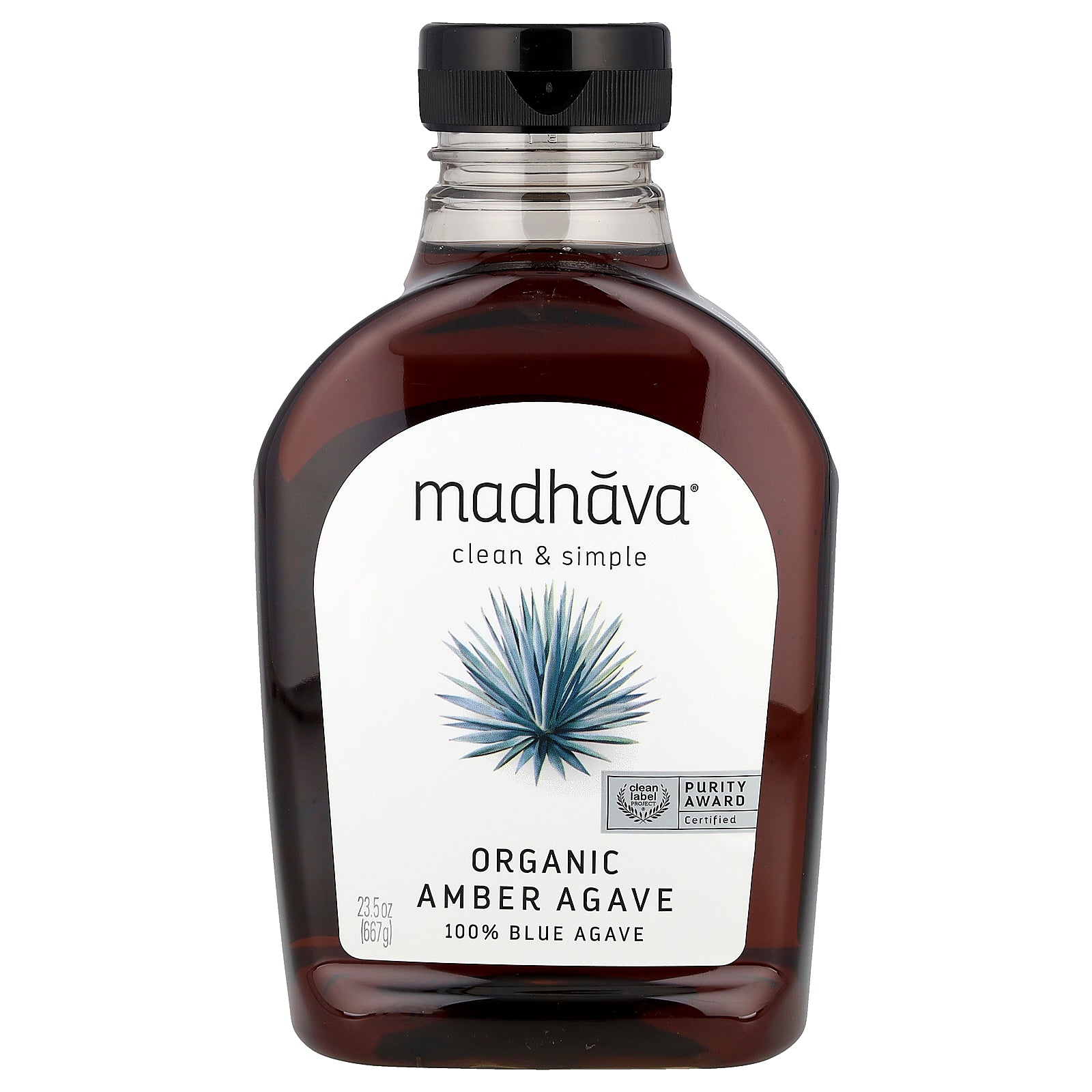 Madhava, Organic Amber Agave, 23.5 oz (667 g)