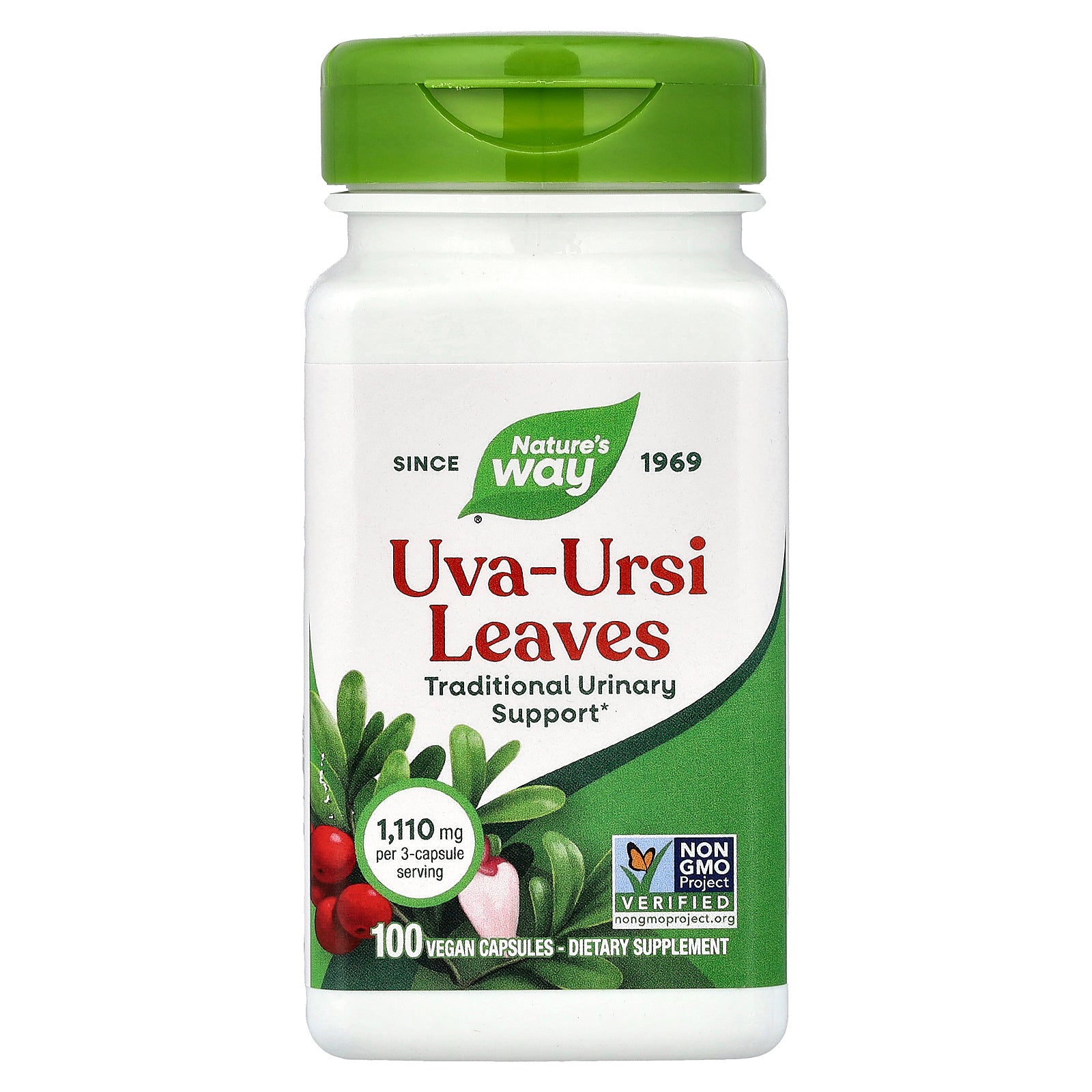 Nature's Way, Uva-Ursi Leaves, 100 Vegan Capsules (370 mg per Capsule)