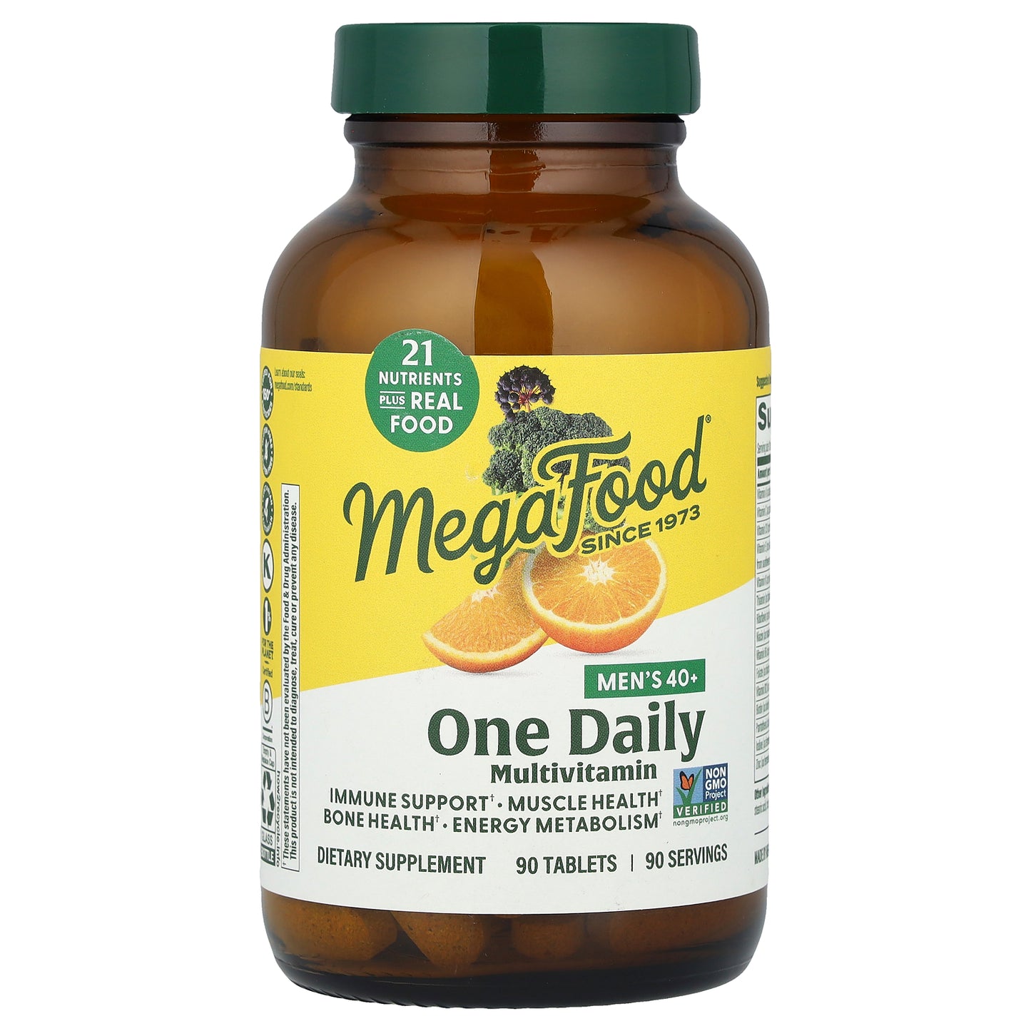 MegaFood, Men's 40+ One Daily Multivitamin, 90 Tablets