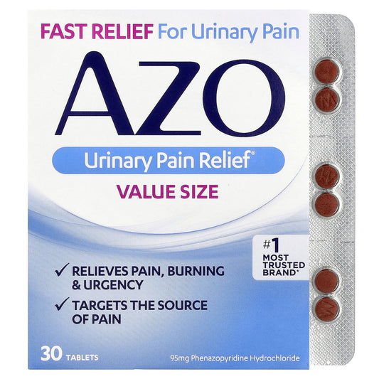 AZO, Urinary Pain Relief®, 95 mg , 30 Tablets