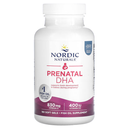 Nordic Naturals, Prenatal DHA, 180 Soft Gels