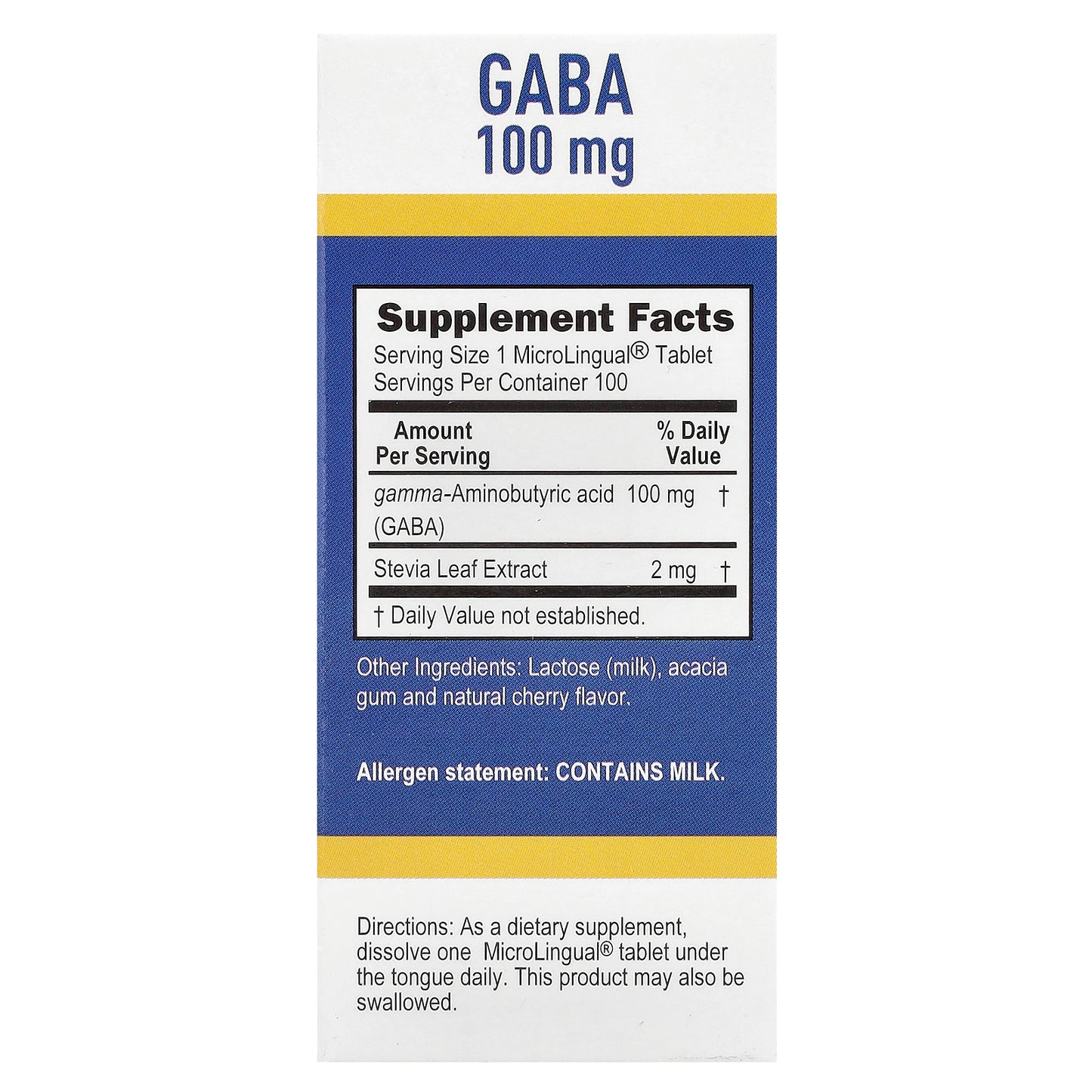 Superior Source, GABA, 100 mg, 100 MicroLingual® Instant Dissolve Tablets
