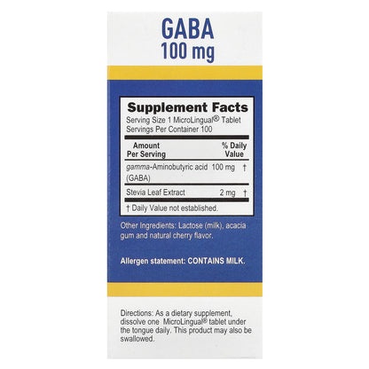 Superior Source, GABA, 100 mg, 100 MicroLingual® Instant Dissolve Tablets