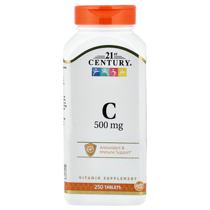 21st Century, Vitamin C, 500 mg, 250 Tablets