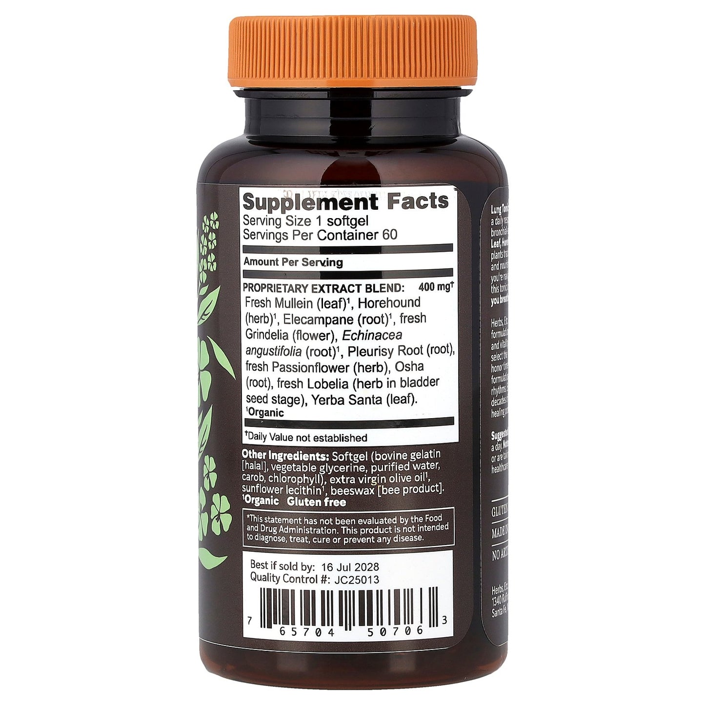 Herbs Etc., Lung Tonic™, 60 Softgels