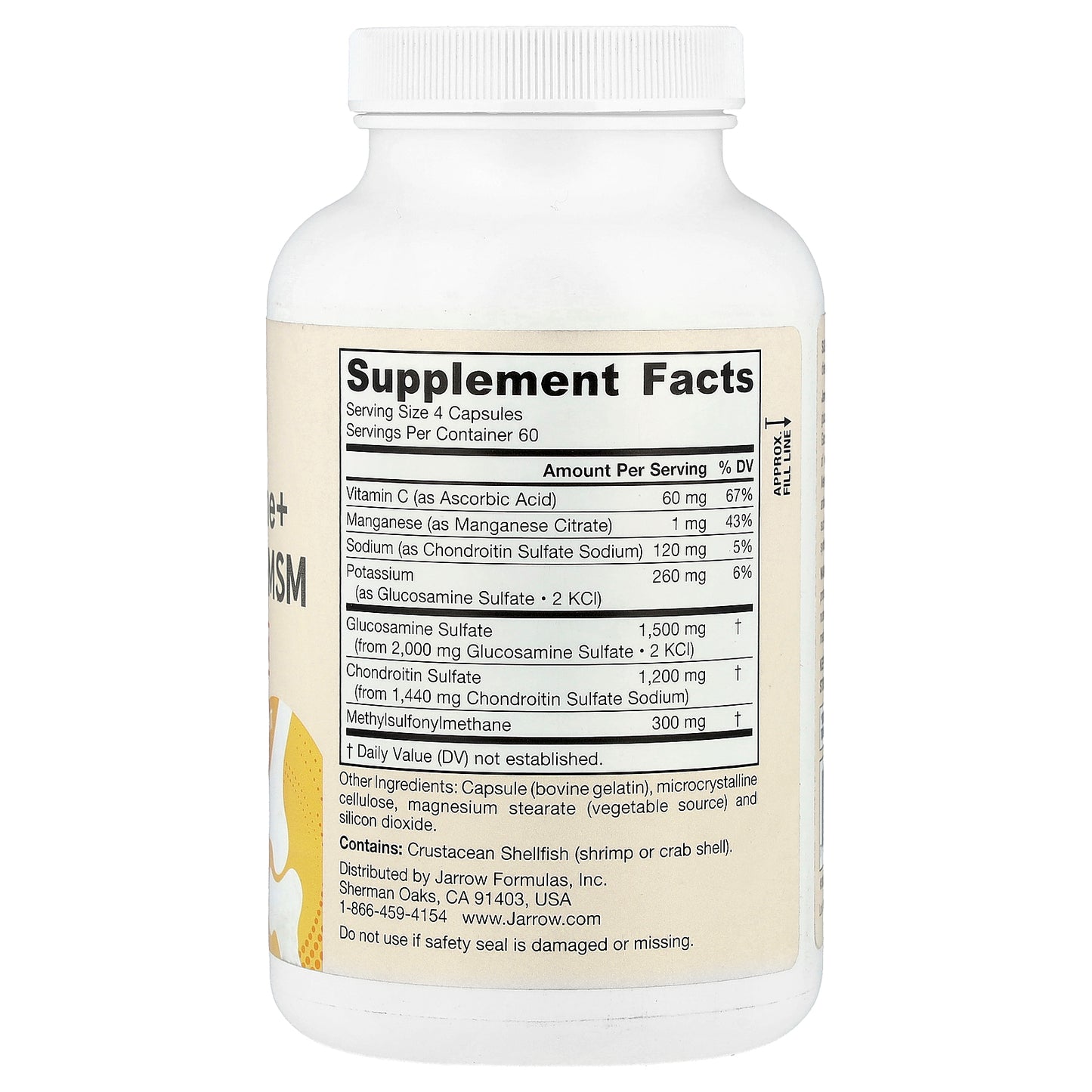 Jarrow Formulas, Glucosamine + Chondroitin + MSM, 240 Capsules