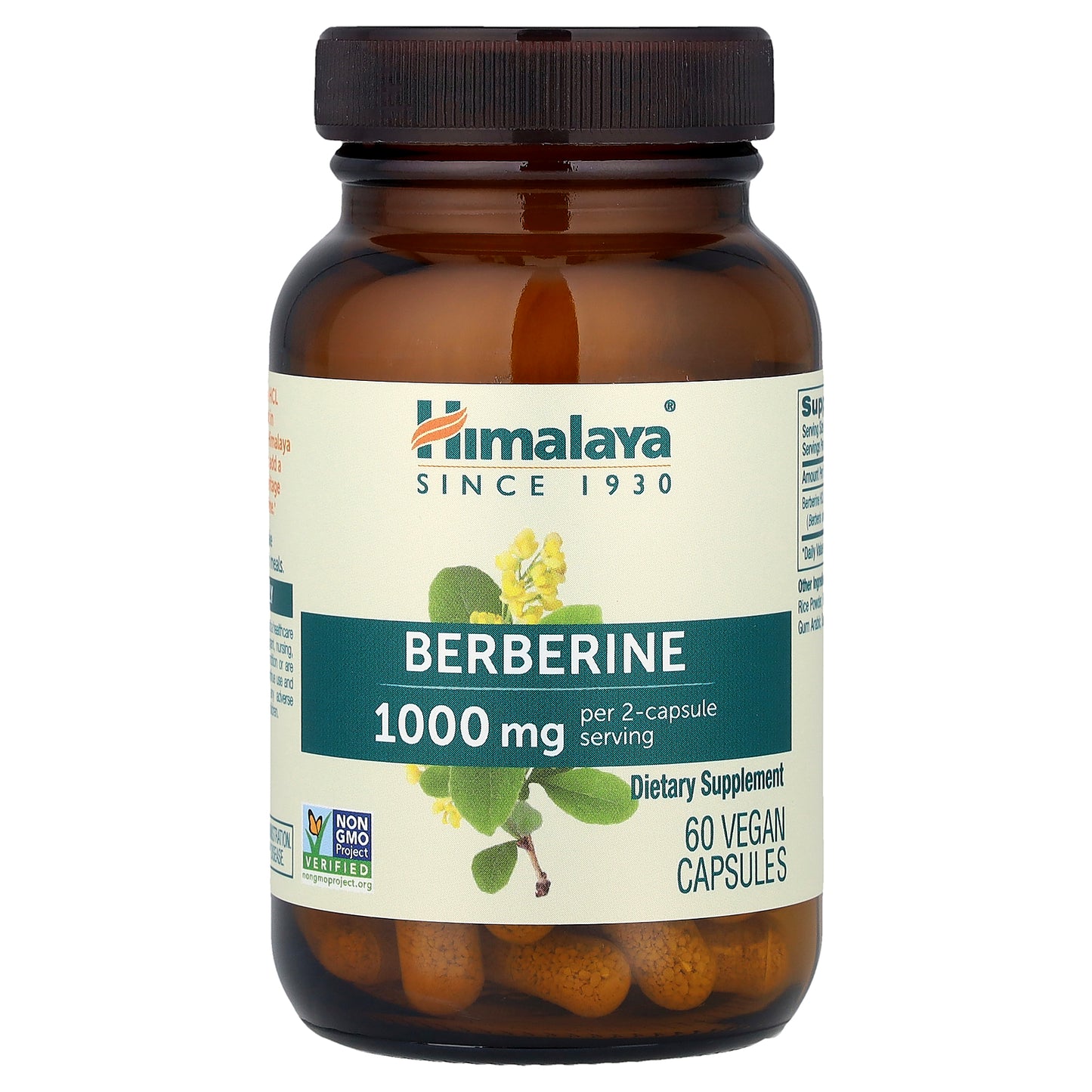 Himalaya, Berberine, 60 Vegan Capsules  (500 mg per Capsule)