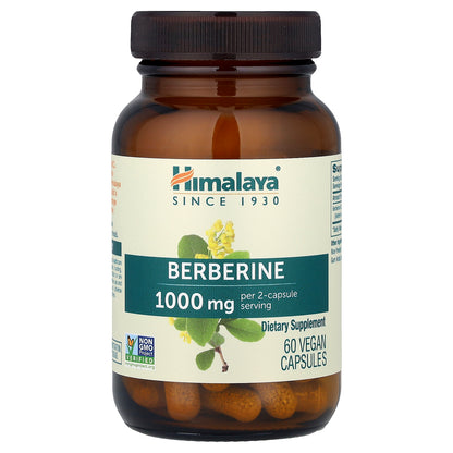 Himalaya, Berberine, 60 Vegan Capsules  (500 mg per Capsule)