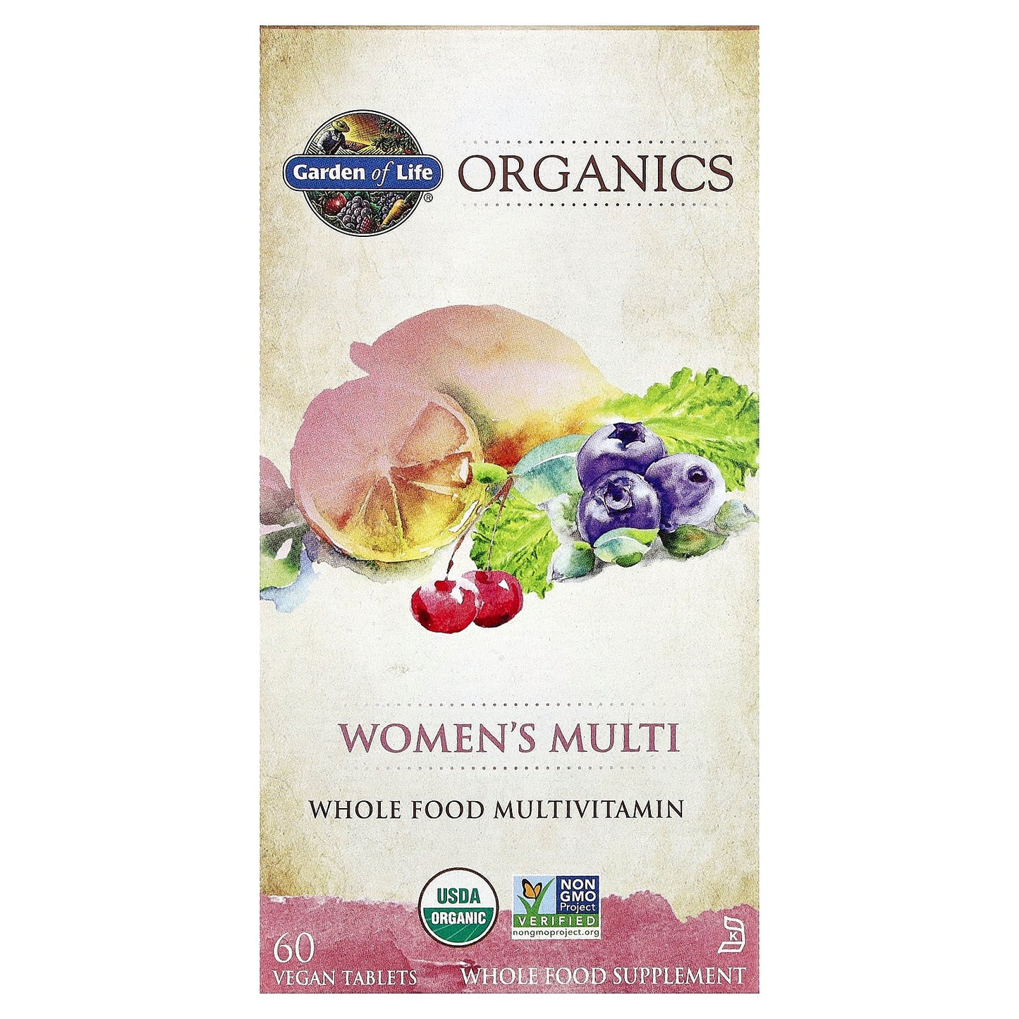 Garden of Life, Organics, Women's Multi, 60 Vegan Tablets