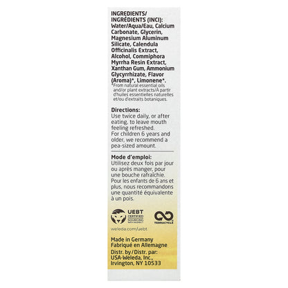 Weleda, Oral Care, Calendula Toothpaste, Gentle Fennel, 2.5 fl oz (75 ml)