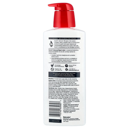 Eucerin, Advanced Repair Lotion, Fragrance Free, 16.9 fl oz (500 ml)