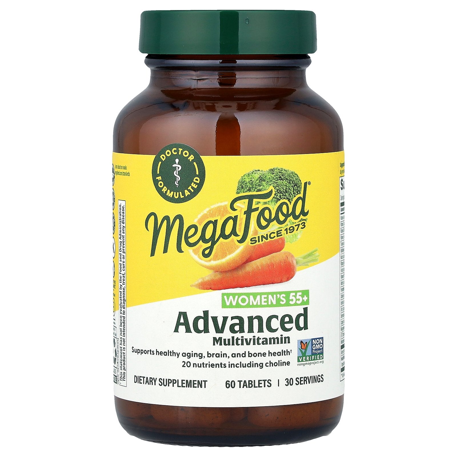 MegaFood, Women's 55+ Advanced Multivitamin, 60 Tablets