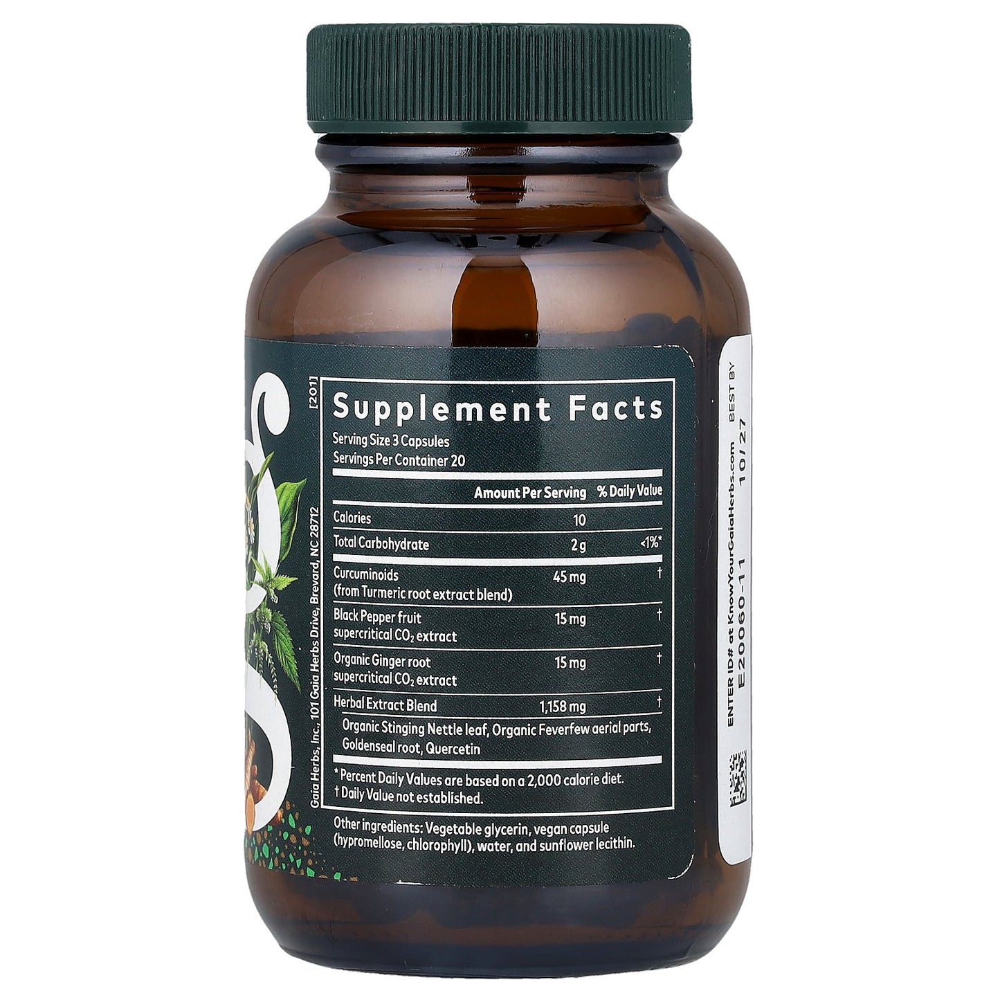 Gaia Herbs, Turmeric Supreme®, Sinus Support, 60 Liquid Phyto-Caps®