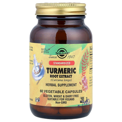 Solgar, Turmeric Root Extract, 60 Vegetable Capsules (400 mg per Capsule)