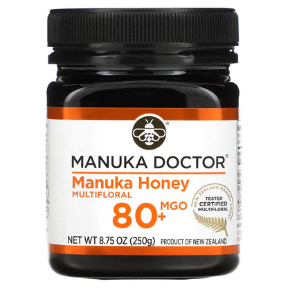 Manuka Doctor, Multifloral Manuka Honey, MGO 80+, 8.75 oz (250 g)