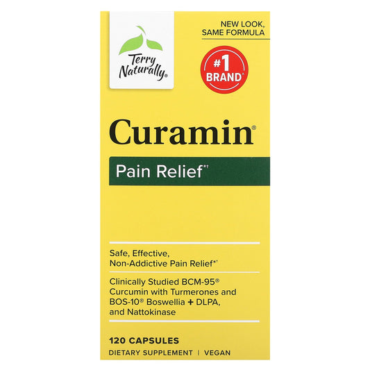 Terry Naturally, Curamin, Pain Relief, 120 Capsules