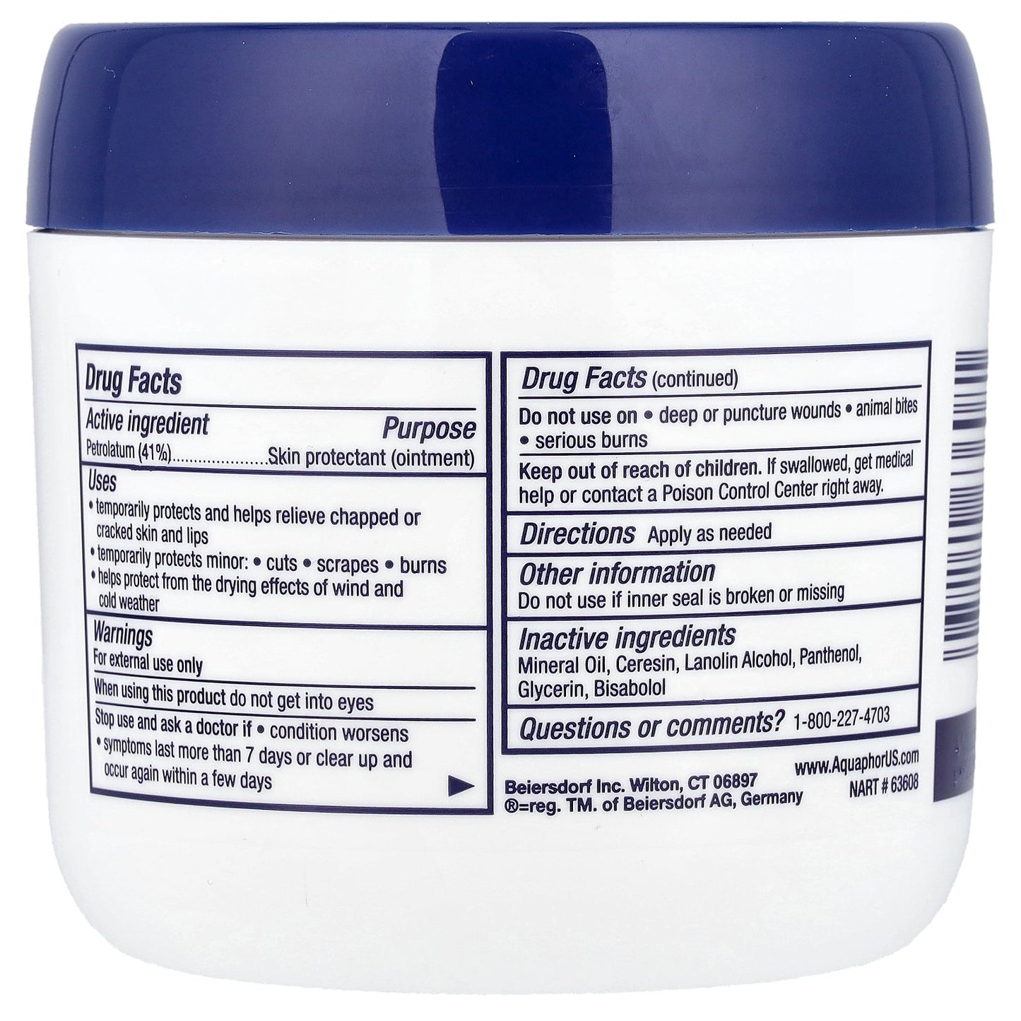 Aquaphor, Advanced Therapy, Healing Ointment, 14 oz (396 g)