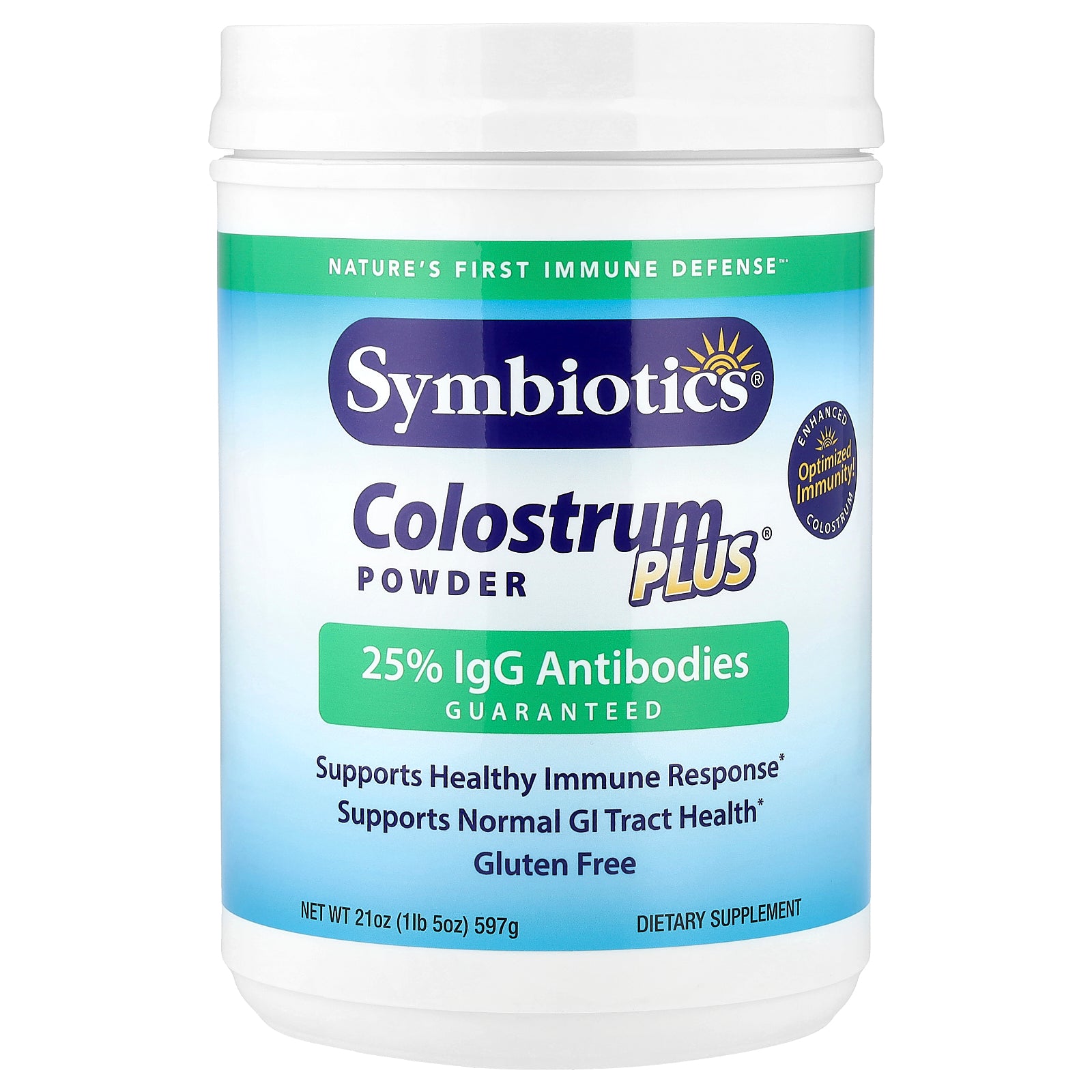 Symbiotics, Colostrum Plus® Powder, 21 oz (597 g)