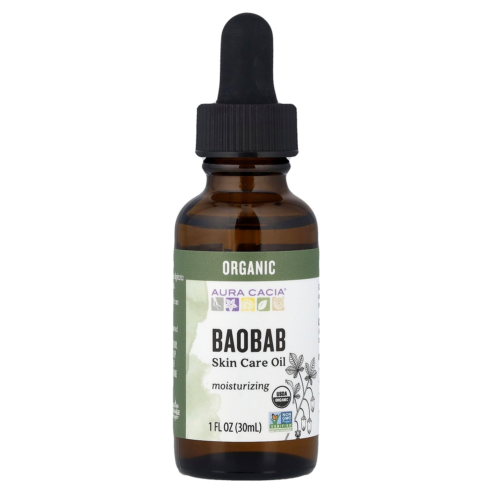 Aura Cacia, Organic Baobab, Skin Care Oil, 1 fl oz (30 ml)