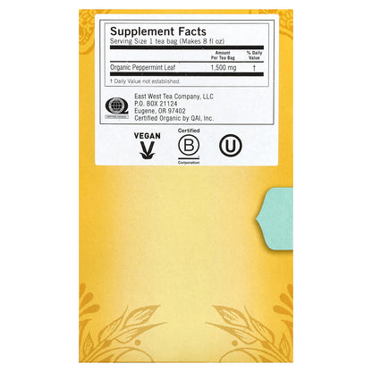 Yogi Tea, Purely Peppermint, Caffeine Free, 16 Tea Bags, 0.85 oz (24 g)