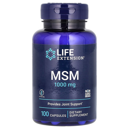 Life Extension, MSM, 3,000 mg, 100 Capsules (1,000 mg per Capsule)