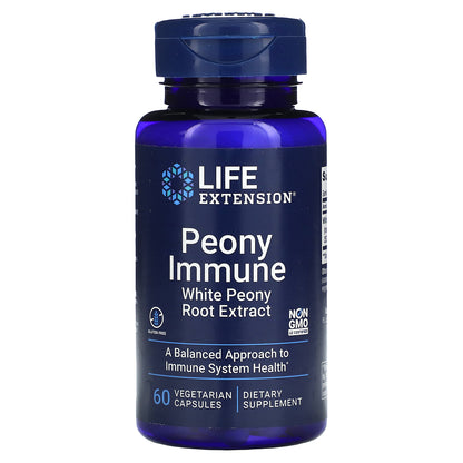 Life Extension, Peony Immune, 600 mg, 60 Vegetarian Capsules