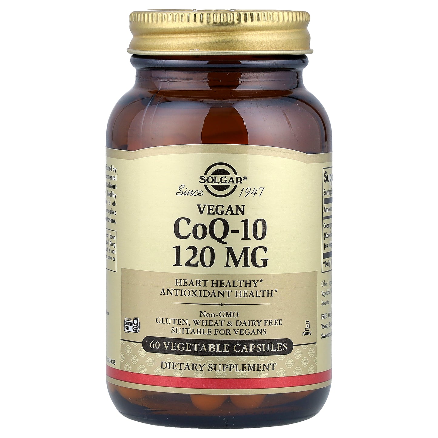 Solgar, Vegan CoQ-10, 120 mg, 60 Vegetable Capsules