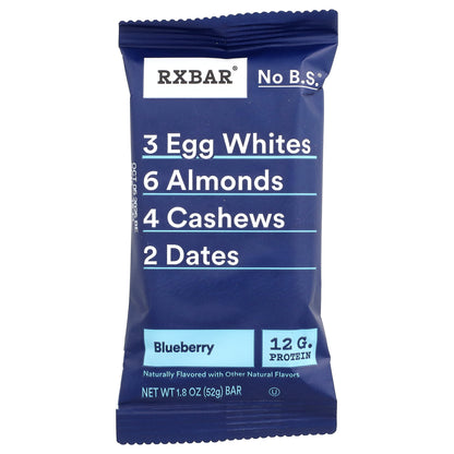 RXBAR, Protein Bar, Blueberry, 12 Bars, 1.8 oz (52 g) Each