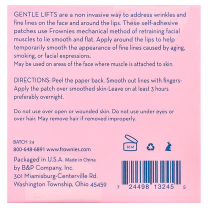 Frownies, Gentle Lifts, 60 Self Adhesive Patches