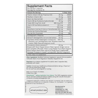 Futurebiotics, Stressassist®, L-Theanine Stress Complex, 60 Vegetarian Capsules
