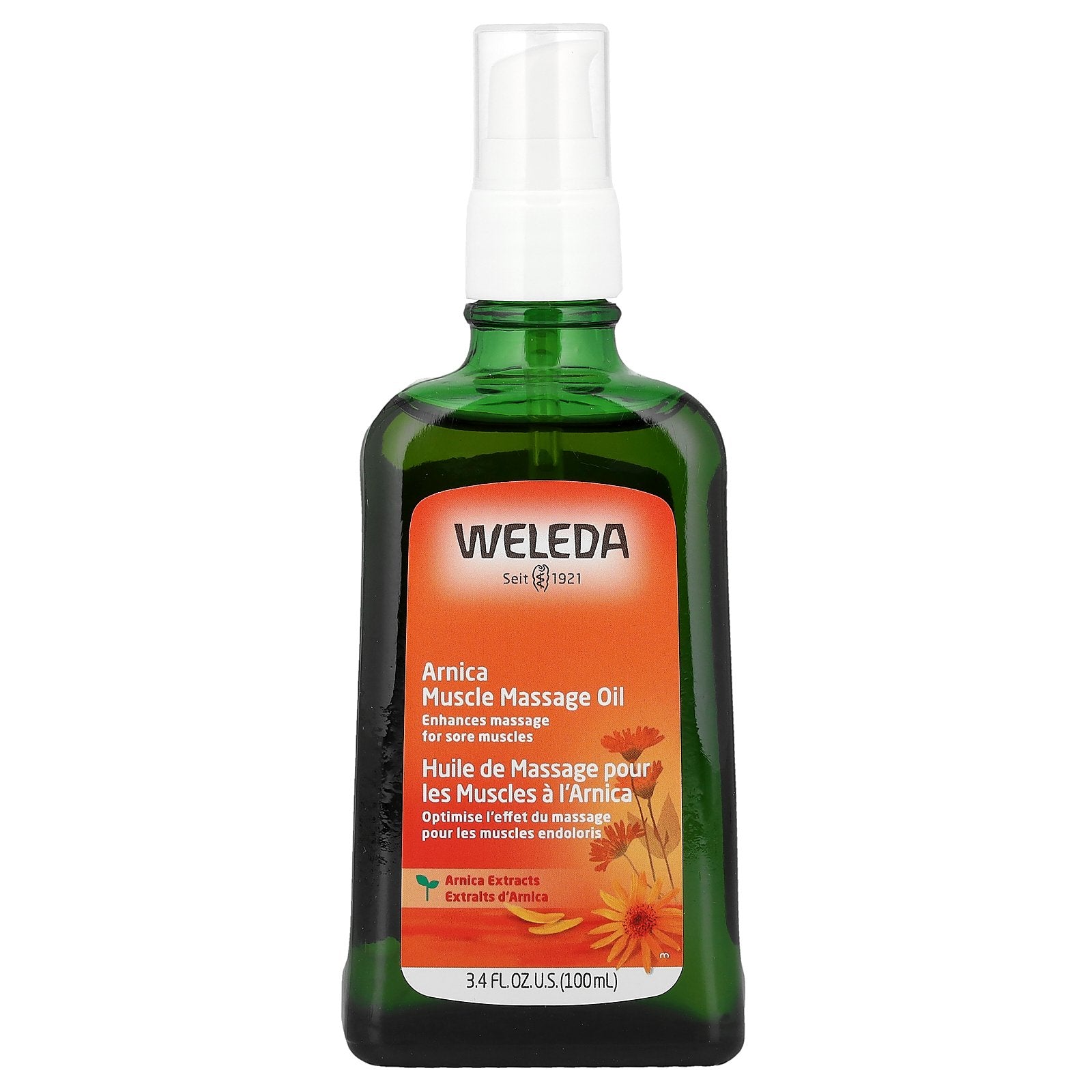Weleda, Arnica Muscle Massage Oil, 3.4 fl oz (100 ml)