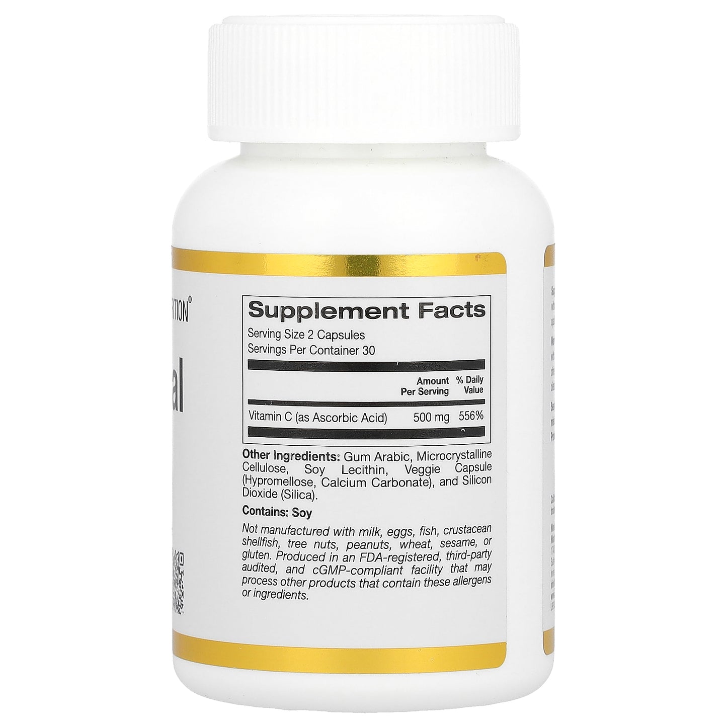 California Gold Nutrition, Liposomal Vitamin C, 500 mg, 60 Veggie Capsules (250 mg per Capsule)