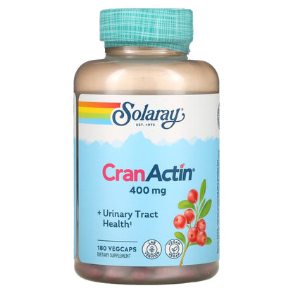 Solaray, CranActin, Urinary Tract Health, 400 mg, 180 VegCaps