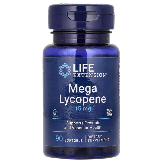 Life Extension, Mega Lycopene, 15 mg, 90 Softgels