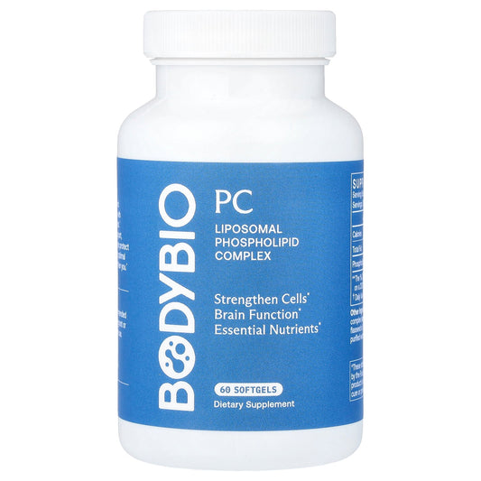 BodyBio, PC, Liposomal Phospholipid Complex, 60 Softgels (650 mg per Softgel)