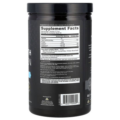 Ancient Nutrition, Bone Broth Collagen, Vanilla, 18.3 oz (519 g)