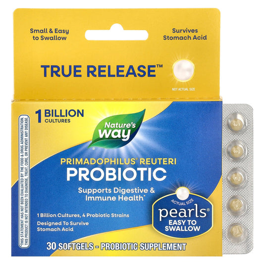 Nature's Way, Primadophilus Reuteri Probiotic, 1 Billion, 30 Softgels