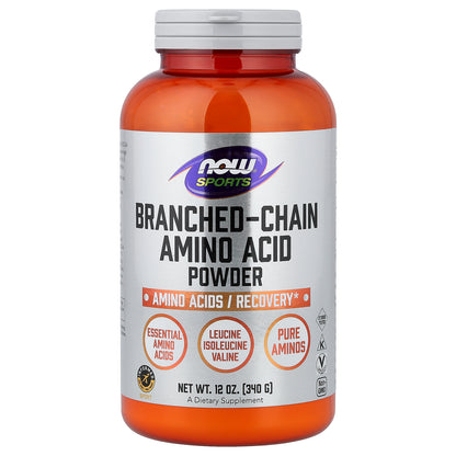 NOW Foods, Sports, Branched-Chain Amino Acid Powder, 12 oz (340 g)