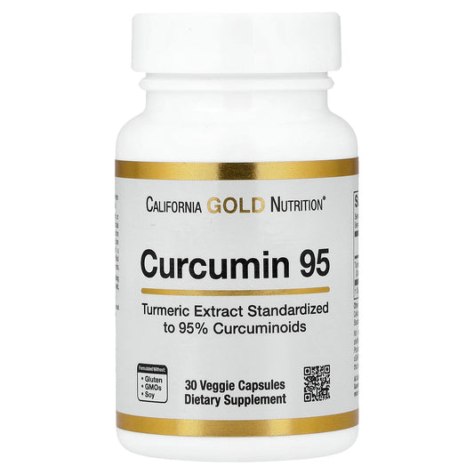 California Gold Nutrition, Curcumin 95, 30 Veggie Capsules (500 mg per Capsule)