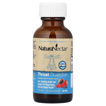 NaturaNectar, Throat Guardian™ Spray, Bee Berry, 5 mg, 1 fl oz (30 ml)