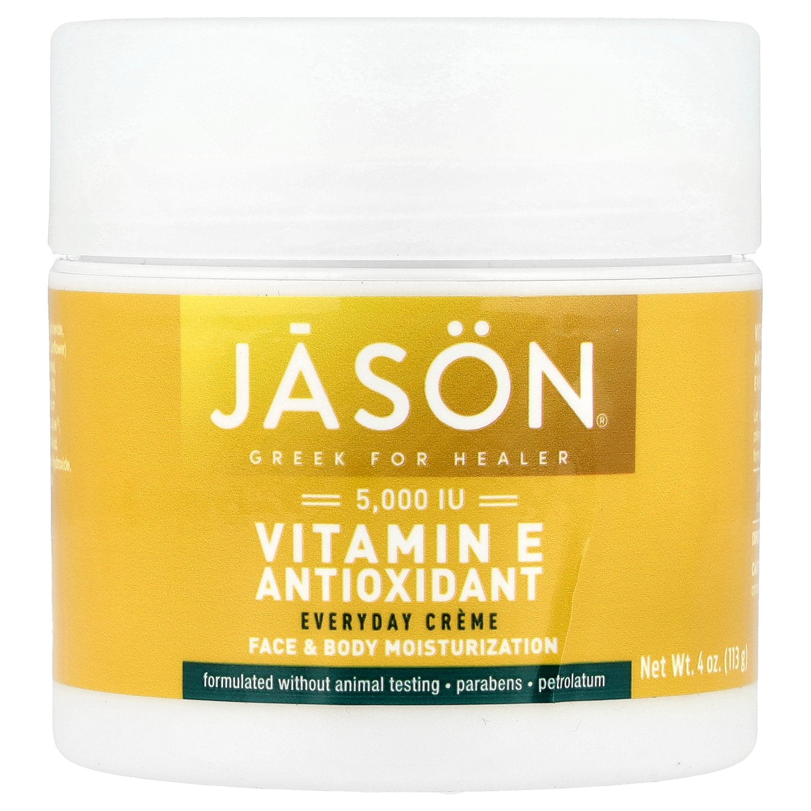 Jason Natural, Vitamin E Antioxidant Everyday Creme, 4 oz (113 g)