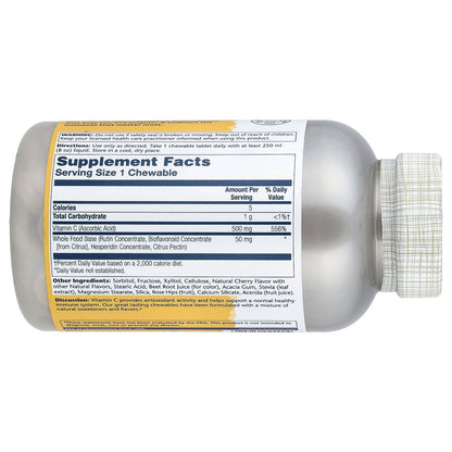 Solaray, Vitamin C Chewables, Natural Cherry, 100 Chewables