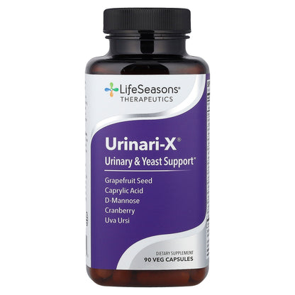 LifeSeasons, Urinari-X®, Urinary & Yeast Support, 90 Veg Capsules