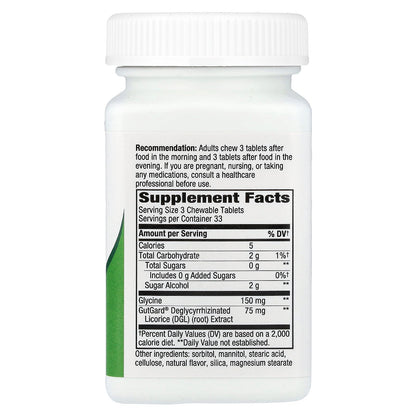 Nature's Way, DGL, Licorice, 100 Chewable Tablets