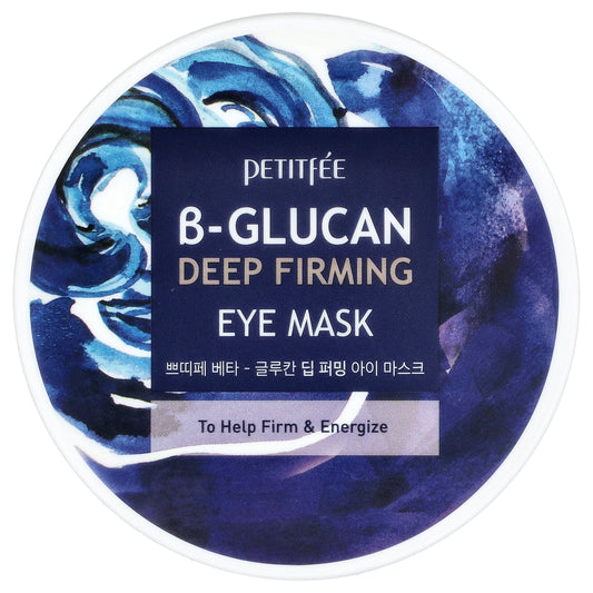 Petitfee, B-Glucan Deep Firming Eye Mask, 60 Pieces, 2.46 oz (70 g)