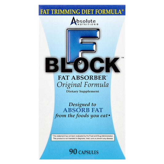 Absolute Nutrition, FBlock™, Fat Absorber, Original Formula, 90 Capsules
