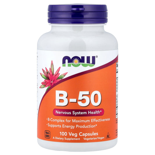 NOW Foods, B-50, 100 Veg Capsules