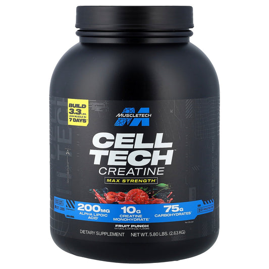 MuscleTech, Cell-Tech™ Creatine, Fruit Punch, 5.8 lbs (2.63 kg)