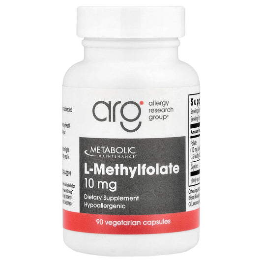 Metabolic Maintenance, L-Methylfolate, 10 mg, 90 Vegetarian Capsules
