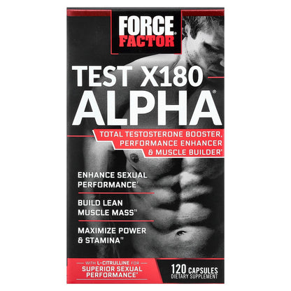 Force Factor, Test X180 Alpha®, 120 Capsules